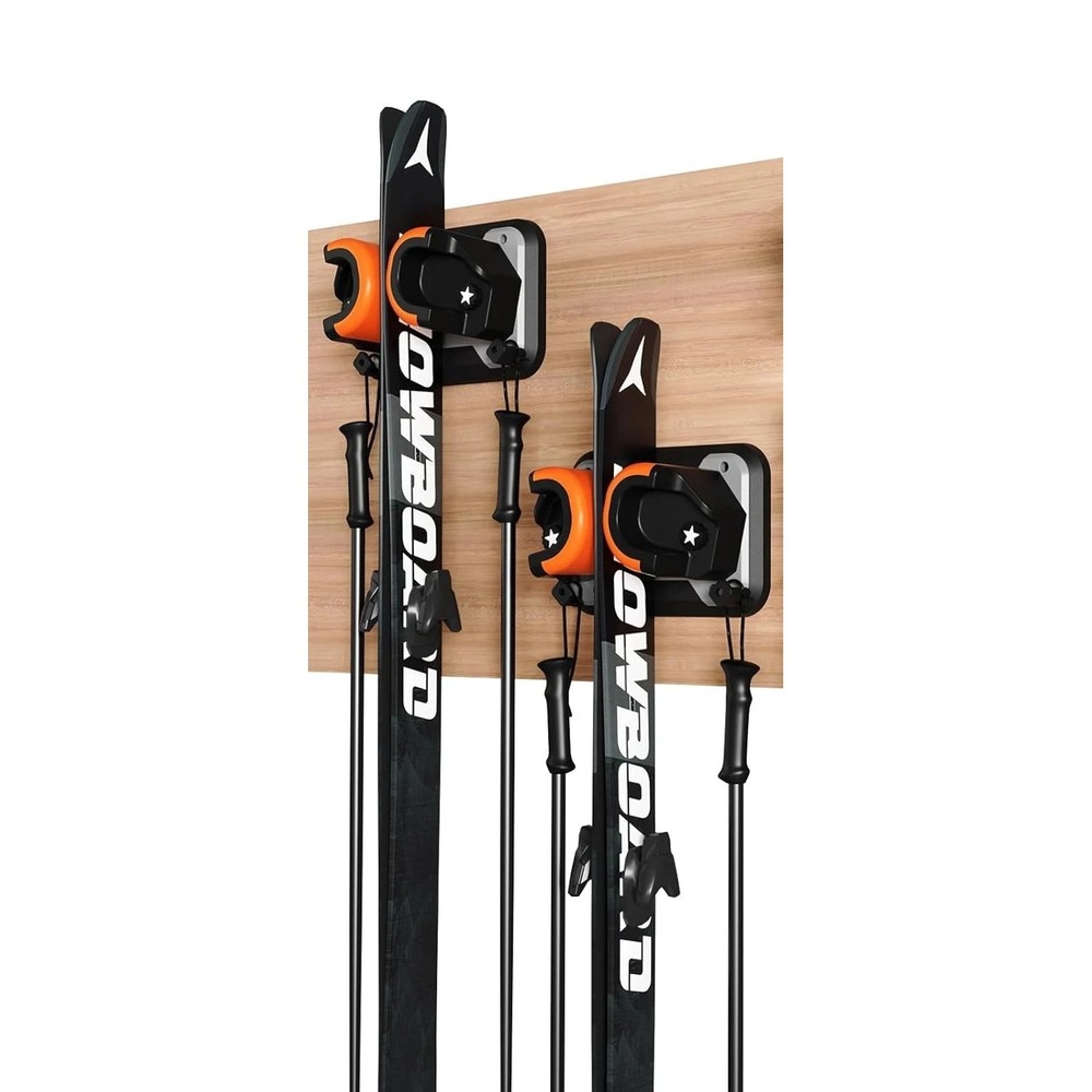 2 Pack Snowboard, Ski, and Skateboard Wall Mount Rack – Multi-Purpose Garage NEW